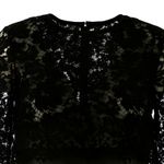 Vestido-Valentino-Renda-Preta-e-Plissado-