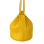 Bolsa-Mansur-Gavriel-Couro-Plissado-Amarelo-