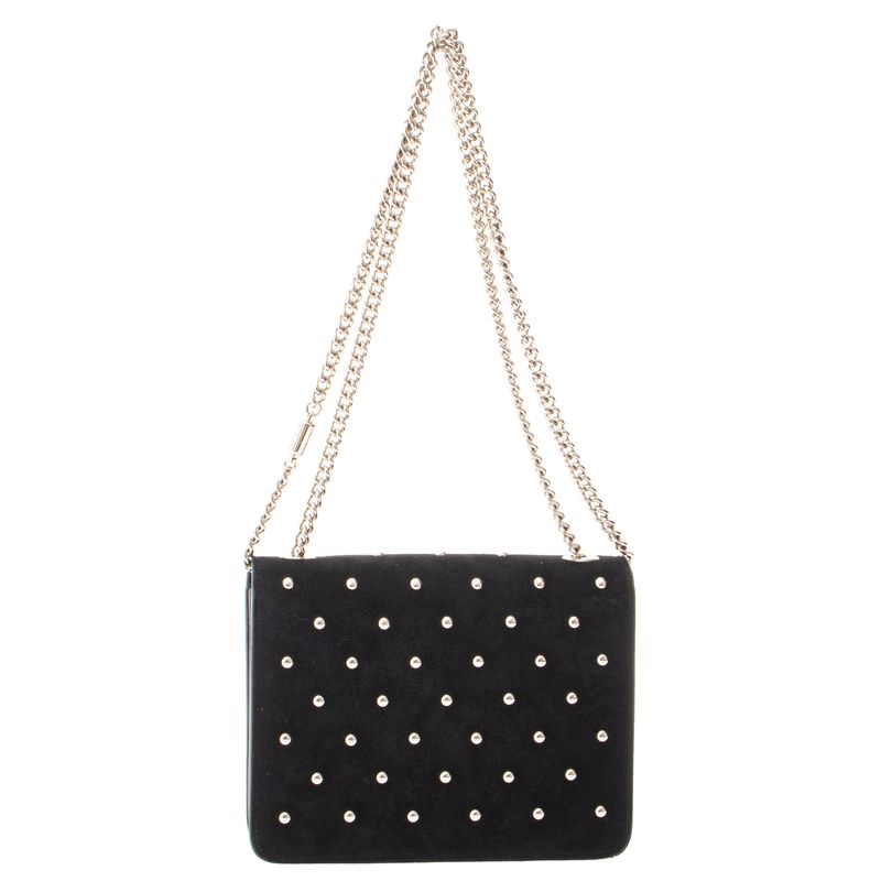 Bolsa-Gucci-Dollar-GG-Cristais-Camurca-Preta