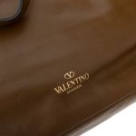 Bolsa-Valentino-Garavani-Rockstud-Couro-Marrom