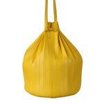 Bolsa-Mansur-Gavriel-Couro-Plissado-Amarelo-