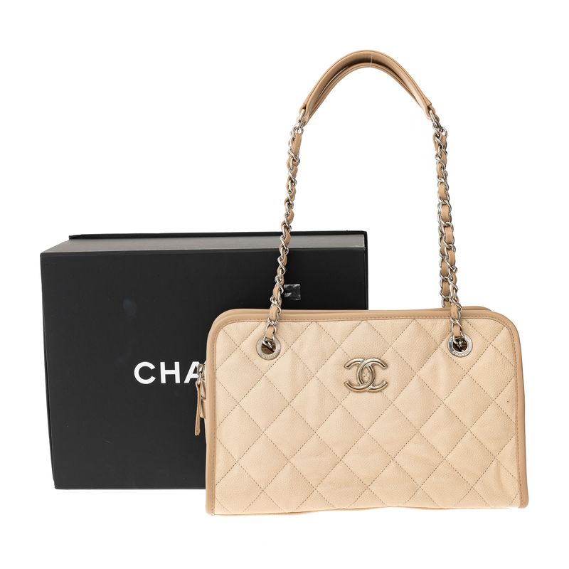 Bolsa-Chanel-Caviar-Creme
