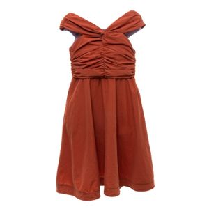 Vestido Cris Barros Terracota