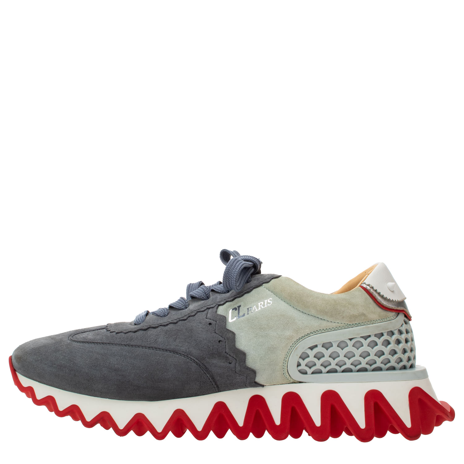 Tênis Christian Louboutin Loubishark Cinza | Brechó de luxo