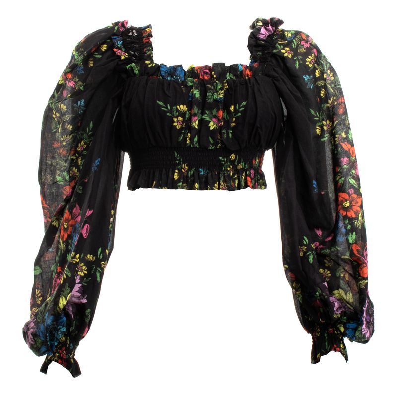 Blusa-Charo-Ruiz-Algodao-Preto-e-Estampa-Floral