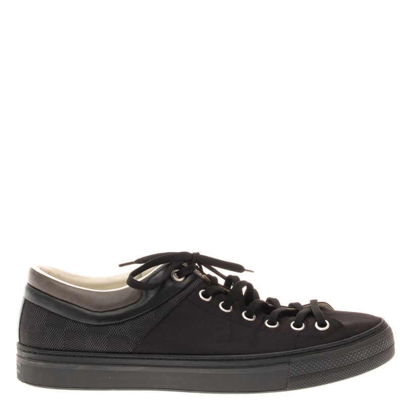 Tenis-Louis-Vuitton-Damier-Lona-Preto
