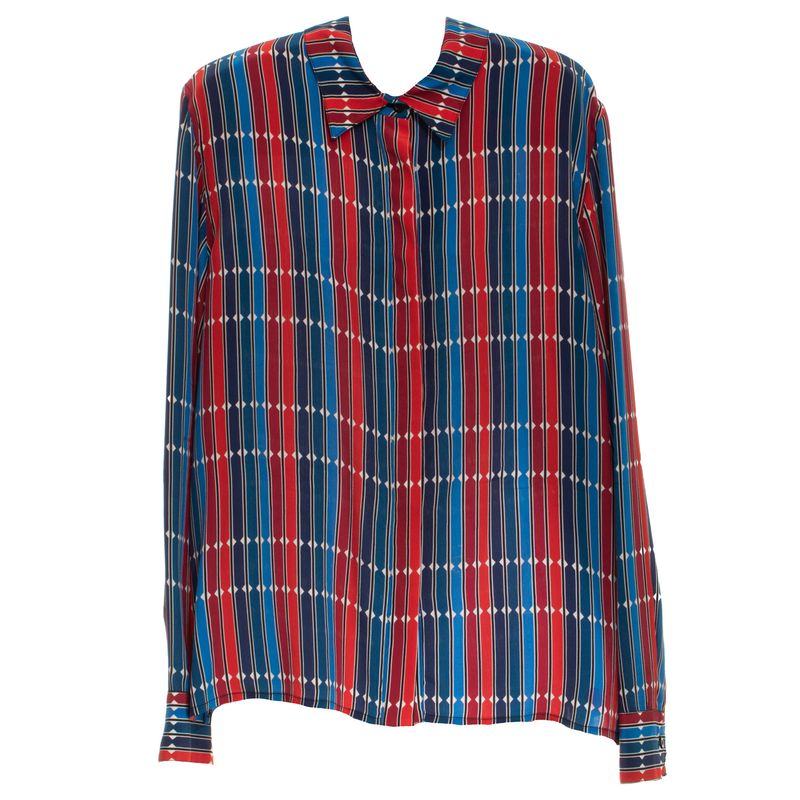 Camisa-Reinaldo-Lourenco-Estampa-Vermelho-e-Azul
