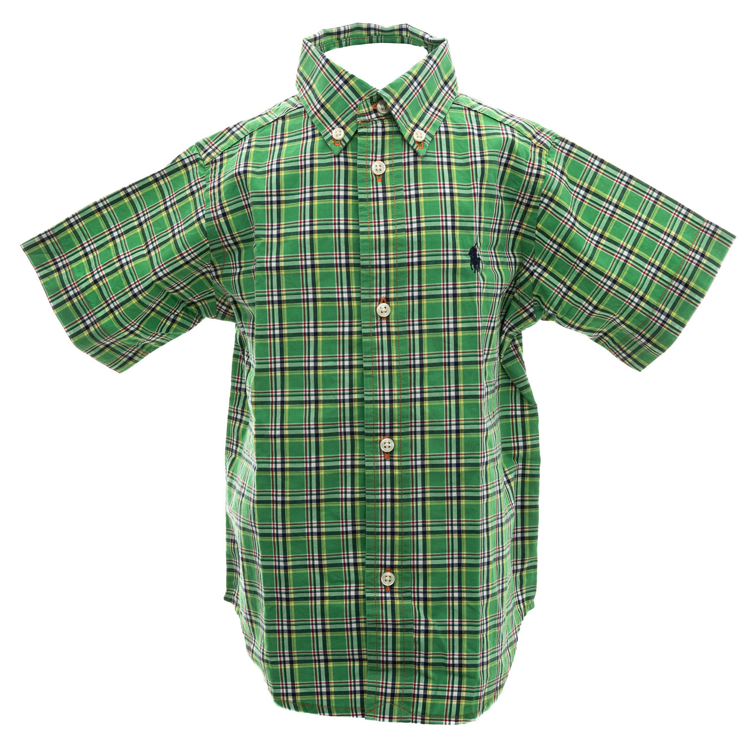 Camisa Xadrez Infantil Ralph Lauren Verde Azul Vermelho - Brechó Infantil  Tartaruga de Mochila