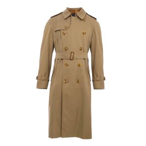 Trench Coat Burberry Algodão e Lã Bege