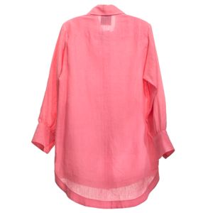 Camisa Andrea Bogosian Linho Rosa