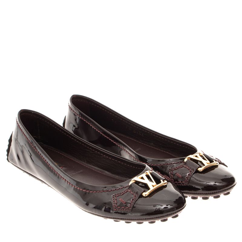 Sapatilha-Louis-Vuitton-Verniz-Bordo
