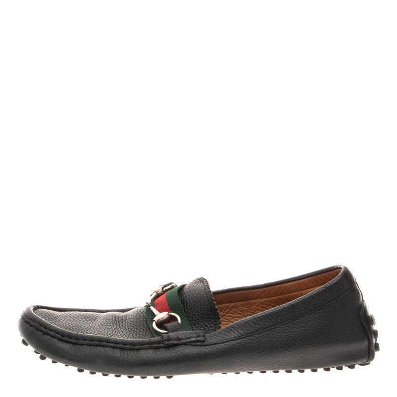 Mocassim-Gucci-Faixa-Web-Couro-Preto