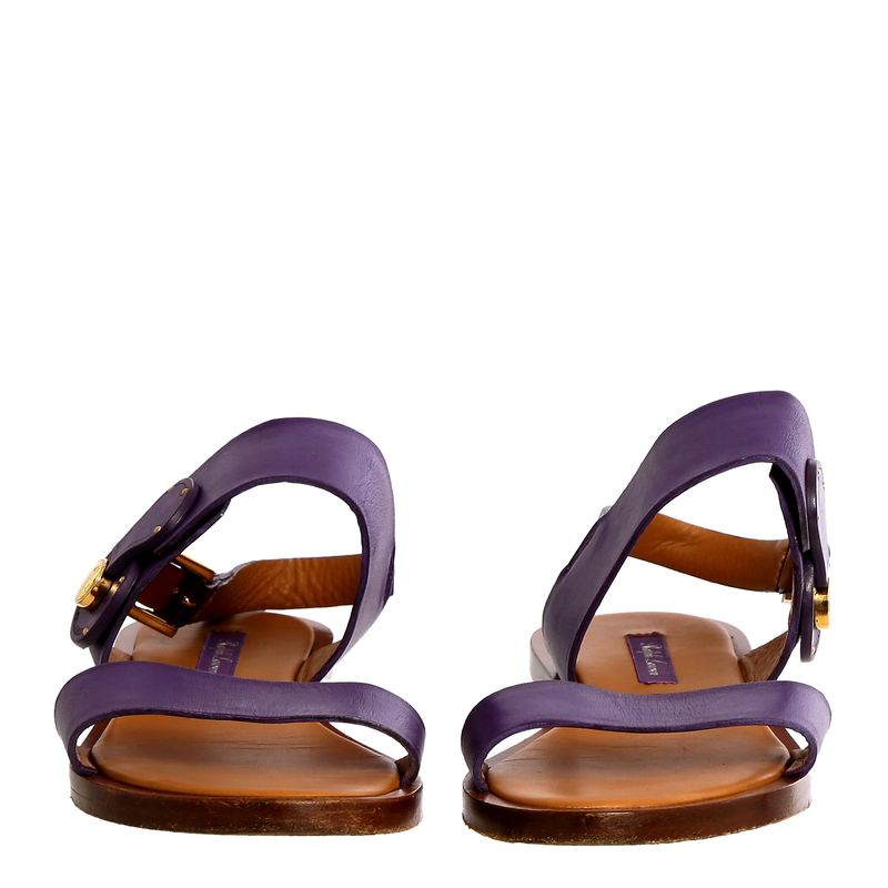 Rasteira-Ralph-Lauren-Couro-Roxa