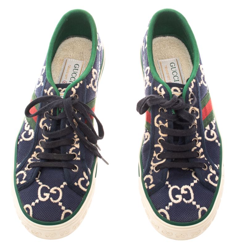 Tenis-Gucci-1977-GG-Canvas-Azul