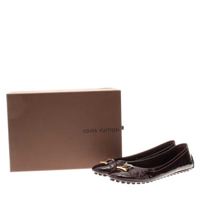 Sapatilha-Louis-Vuitton-Verniz-Bordo
