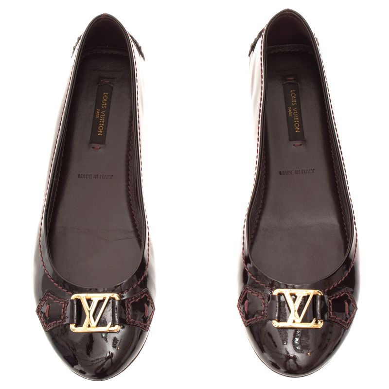 Sapatilha-Louis-Vuitton-Verniz-Bordo