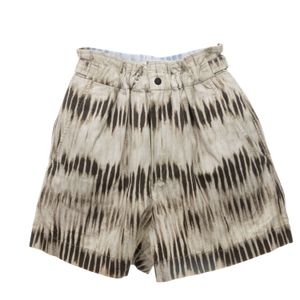 Short Isabel Marant Estampado Bege e Caqui