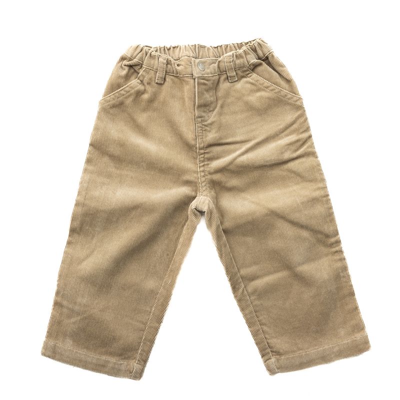 Calca-Petit-Bateau-Veludo-Infantil-Cotele-Bege
