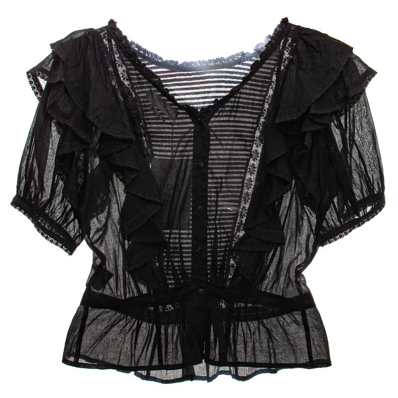 Blusa-Isabel-Marant-Algodao-e-Renda-Preta