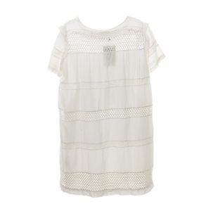 Vestido Isabel Marant Algodão e Renda Branco