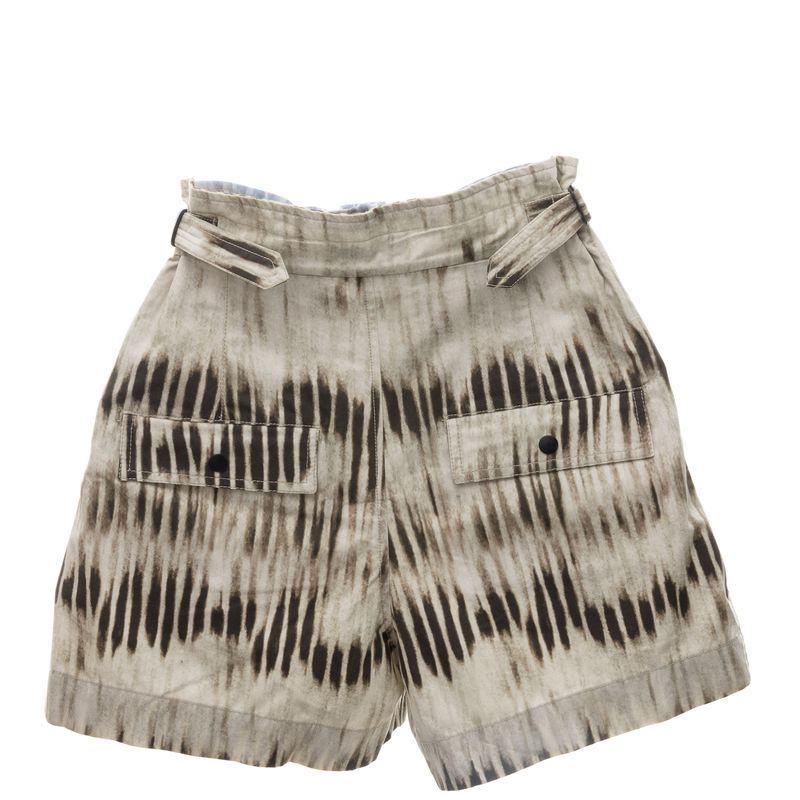 Short-Isabel-Marant-Estampado-Bege-e-Caqui