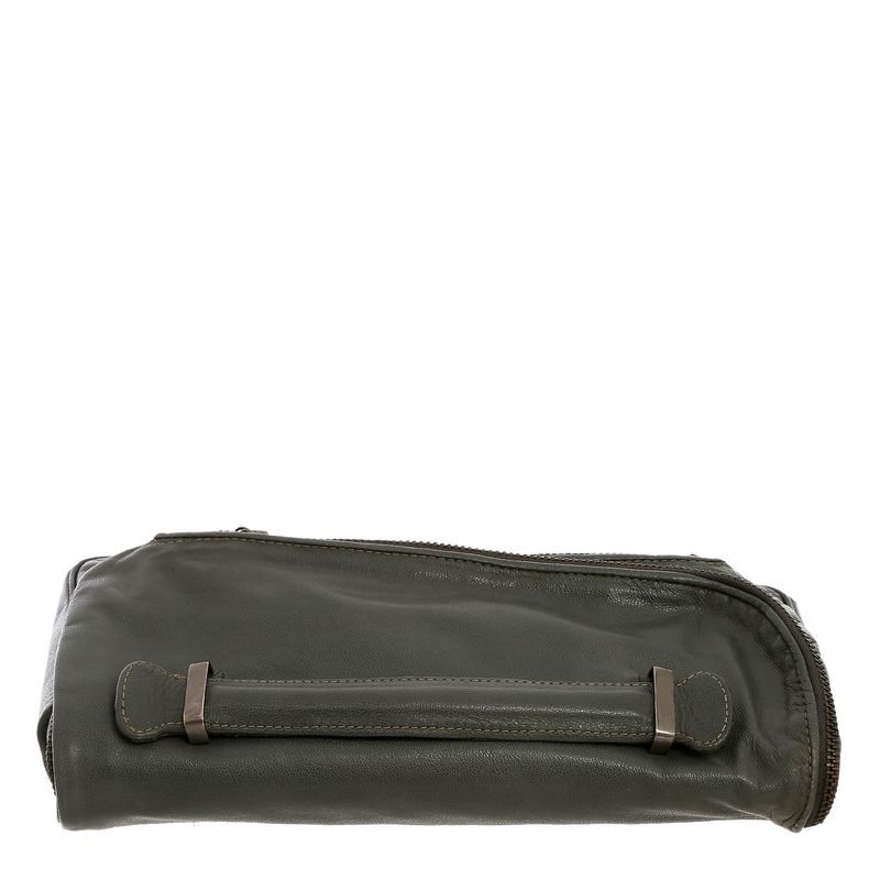 Clutch-Cris-Barros-Couro-Cinza