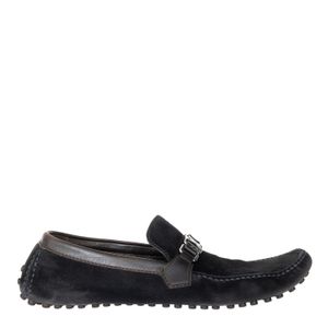 Mocassim Louis Vuitton Monte Camurça Preto