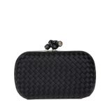 Clutch-Bottega-Veneta-Knot-Intrecciato-Cetim-Preto