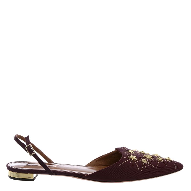 Slingback-Aquazzura-Vinho-e-Dourado