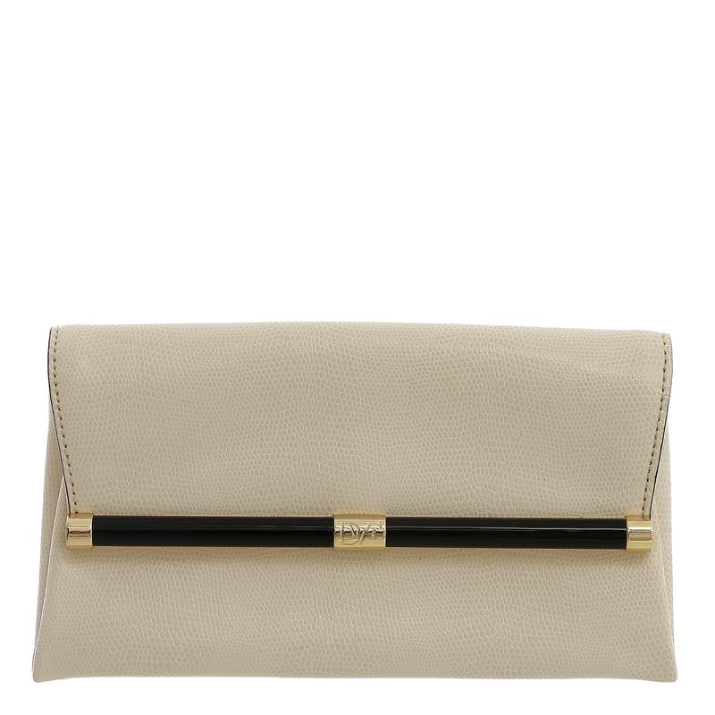 Clutch-Diane-Von-Furstenberg-Couro-Creme