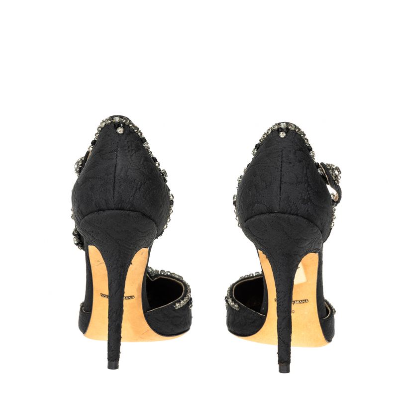 Scarpin-Dolce---Gabbana-Bordado-Preto