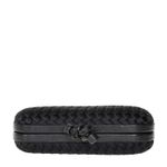 Clutch-Bottega-Veneta-Knot-Intrecciato-Cetim-Preto