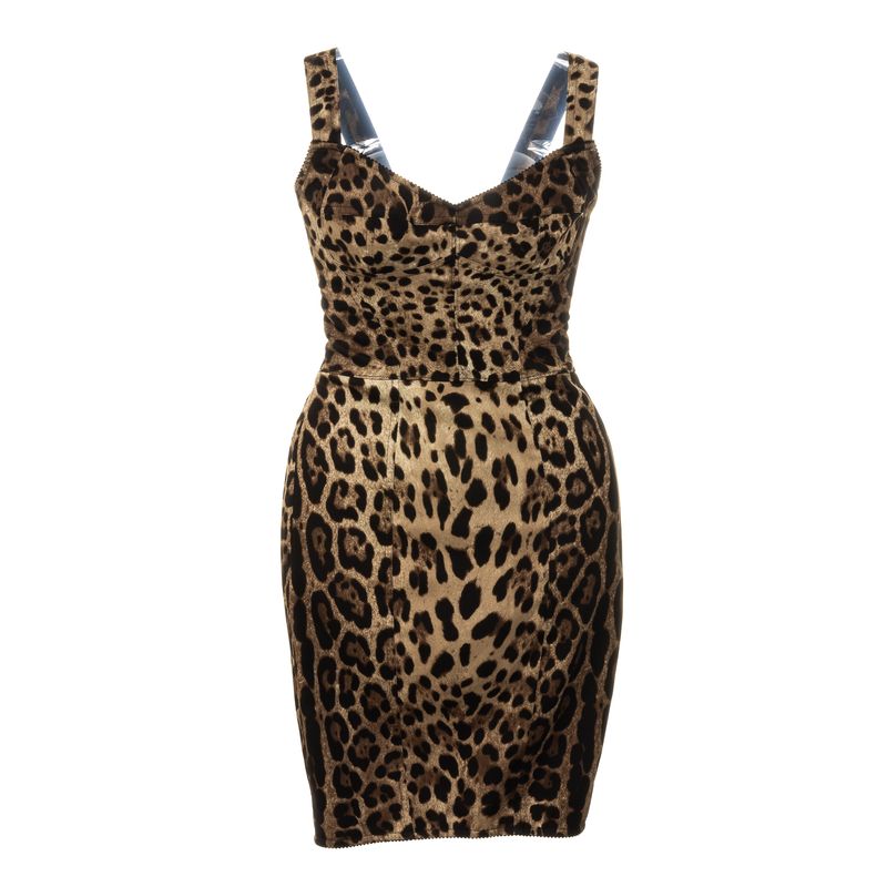Vestido-Dolce---Gabbana-Slim-Animal-Print