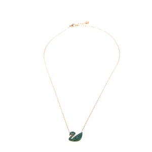 Colar Swarovski Cisne Verde