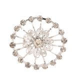Broche-Redondo-com-Flor-Prateado-e-Cristais