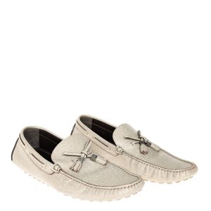 Mocassim Louis Vuitton Drivers Couro Creme