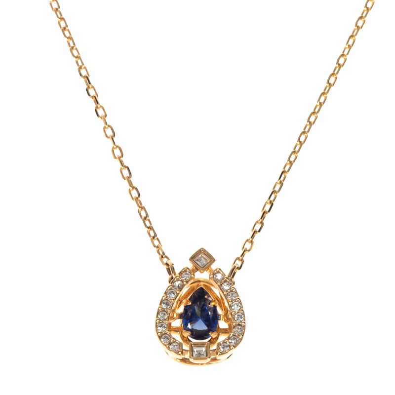 Colar-Swarovski-Dourado-e-Azul