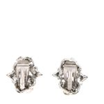 Brinco-Vintage-Pressao-Flores-Prateadas-Prelados-e-Cristais