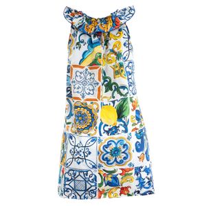 Vestido Dolce & Gabbana Infantil Algodão Estampado