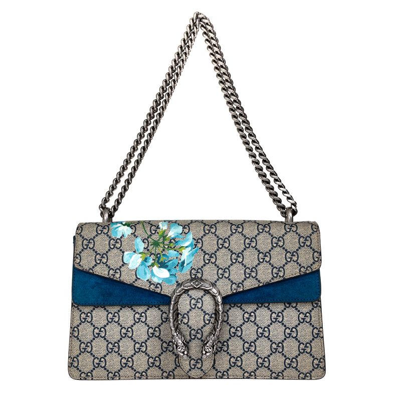 Bolsa-Gucci-Dionysus-GG-Supreme-Bloom-Azul