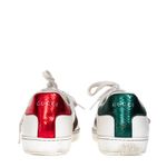 Tenis-Gucci-Ace-Faixa-Web-Couro-Branco