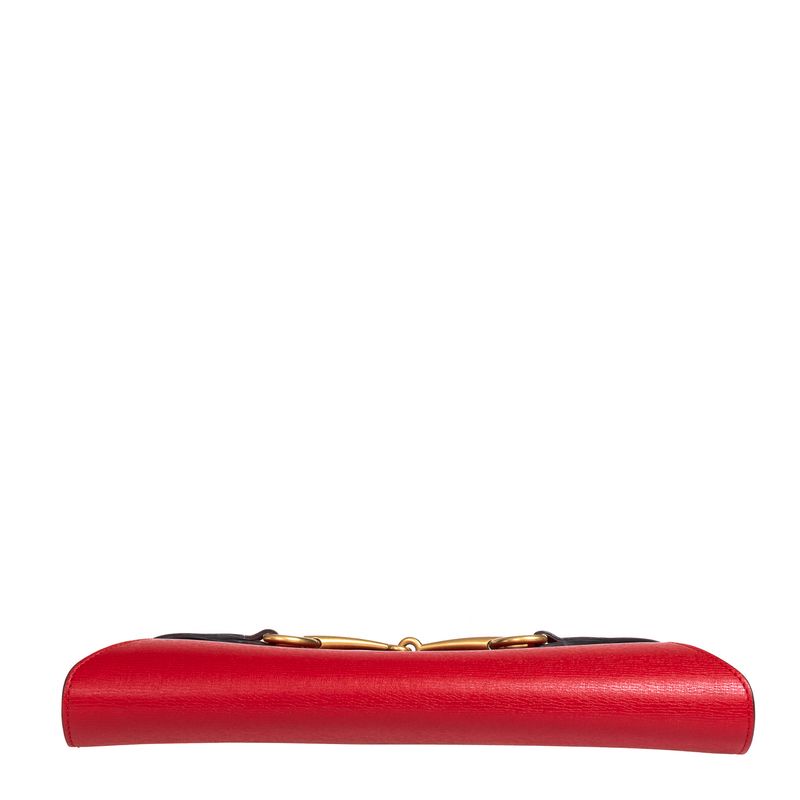 Clutch-Gucci-Bright-Bit-Couro-Vermelha