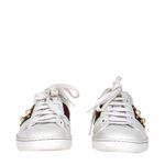 Tenis-Gucci-Ace-Faixa-Web-Couro-Branco