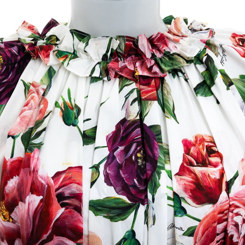 Vestido-Dolce---Gabbana-Infantil-Algodao-Estampa-Floral