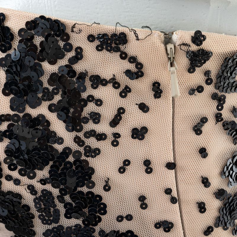 Vestido-Festa-Tule-e-Bordados-Bege-e-Preto