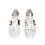 Tenis-Gucci-Ace-Faixa-Web-Couro-Branco