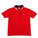 Camisa-Polo-Lacoste-Infantil-Vermelha
