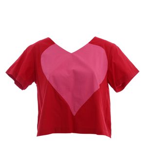 Camiseta Wasabi Cuore Vermelha e Rosa