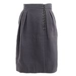 Saia-Burberry-Colchetes-Cinza