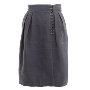 Saia Burberry Colchetes Cinza